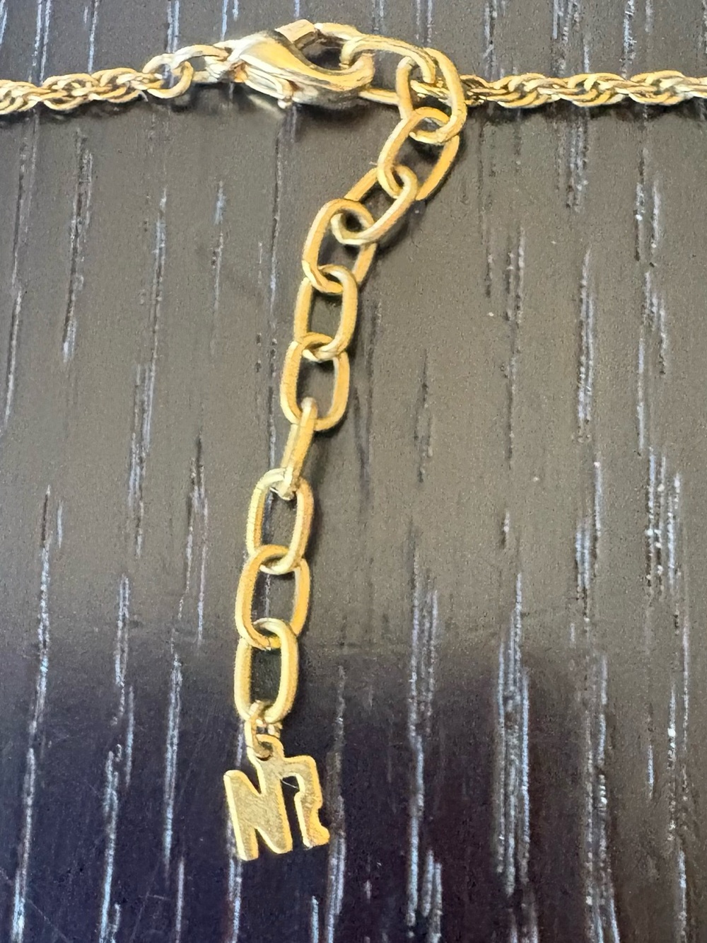 Nina Ricci Vintage Gold-Plated Necklace with Mini Round Crystal Pendant - Picture 4 of 5